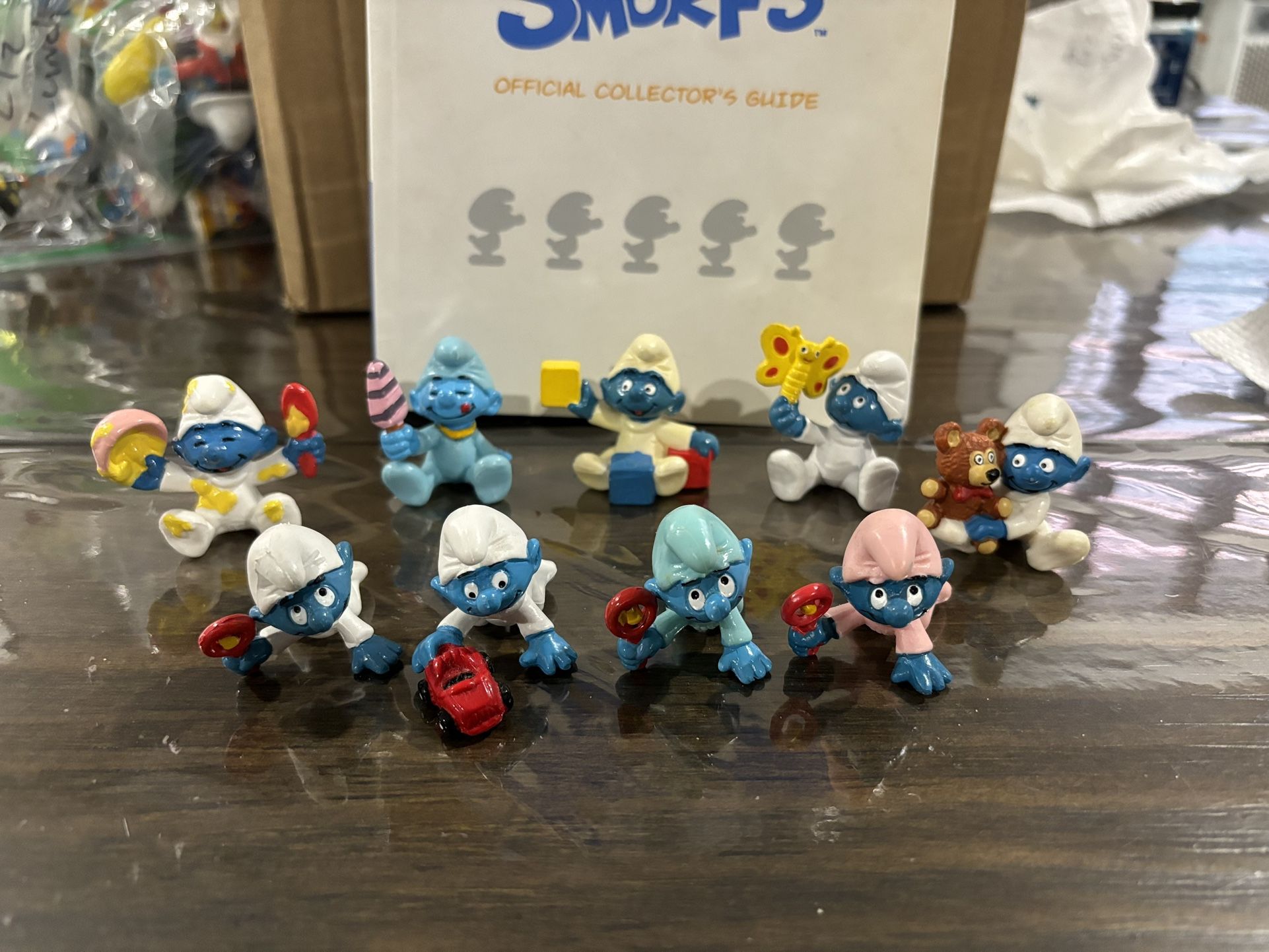 Baby Smurfs Pitufo Puffi Schlumpf schtroumpf smerfy smurfen Smurf Figure