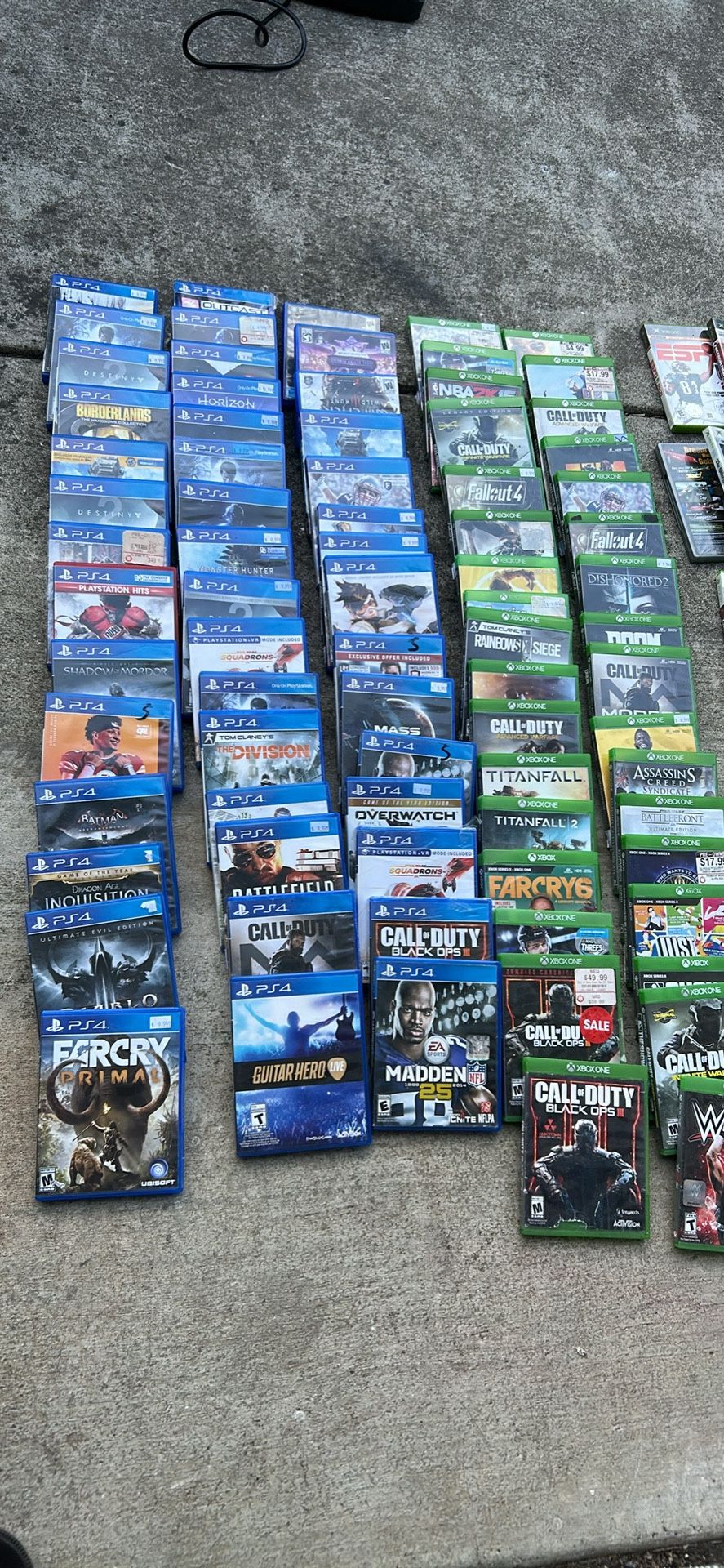 PlayStation 1-2-3-4 Xbox 360 XBOX Total 265 Games Selling Bundle $3 Each Do Not Selling Individually