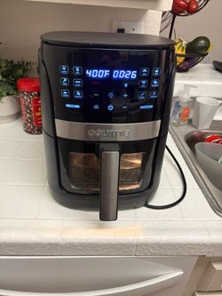 Gourmia Air Fryer - 8 Qt Basket Capacity, 12 Presets, Stainless Steel