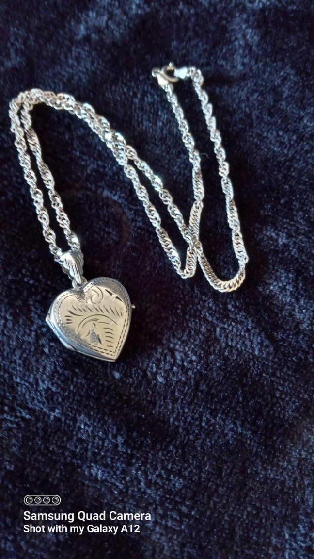 Heart Pendant And Necklace