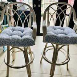 Wooden Swivel Barstool