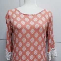 Peach Tunic Top  M