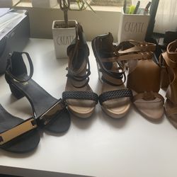 3 Shoes - Size 6 1/2