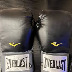 Everlast Core 2 Training Boxing Gloves, Black, L/XL – Synthetic Leather, Anti-Odor, Beginner Friendly