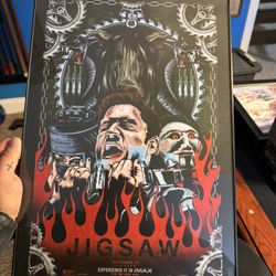 Exclusive Rare Jigsaw Movie Poster Framed