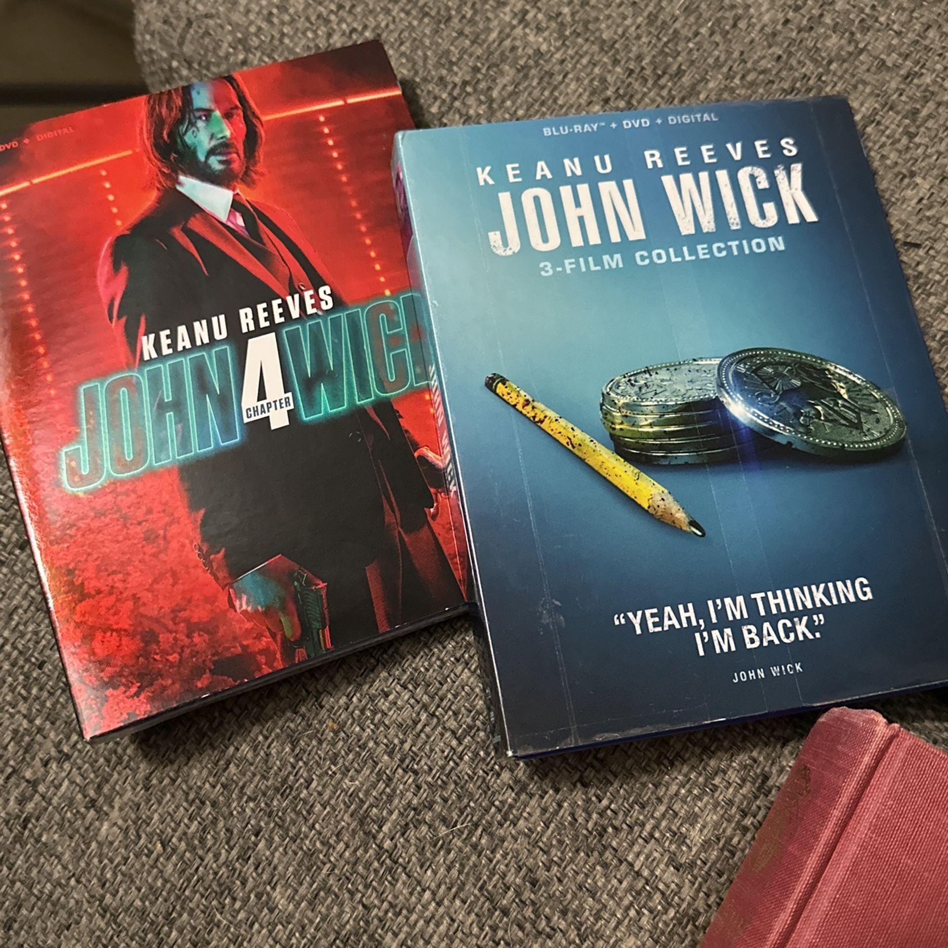 John Wick 1-3 DVD & Blue Ray + John Wick 4 New