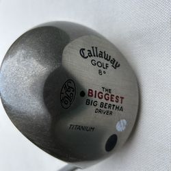 Callaway Biggest Big Bertha Titanium Driver 8 degree loft