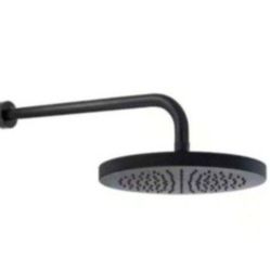 MODONA 1-Spray 10 in. Single Wall Mount Waterfall Fixed Rain Shower Head in Rubbed Bronze