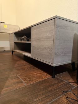 Grey TV stand  58 inches wide