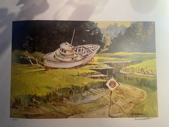 Bernie Webber Watercolor Print Signed 61/200.