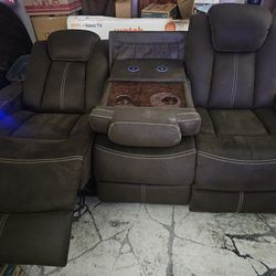 2 PC. Reclining Couch Set