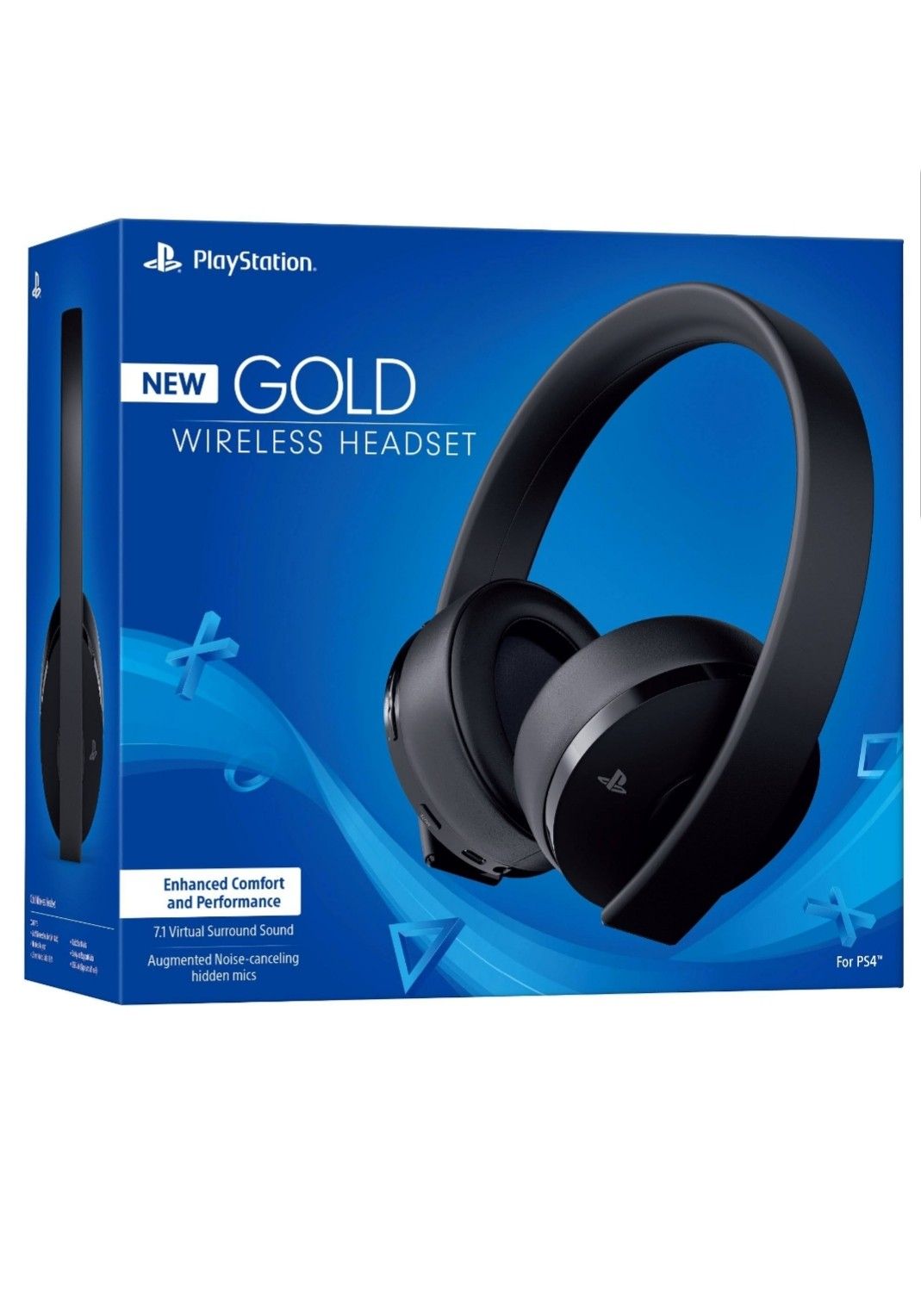 Sony Playstation4 ~ New Gold Wireless Headset – Black