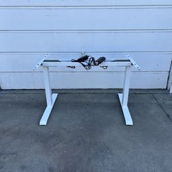 NEW WHITE Dual Motor Electric Adjustable Frame Desk ONLY *3 Available, $90 Each*