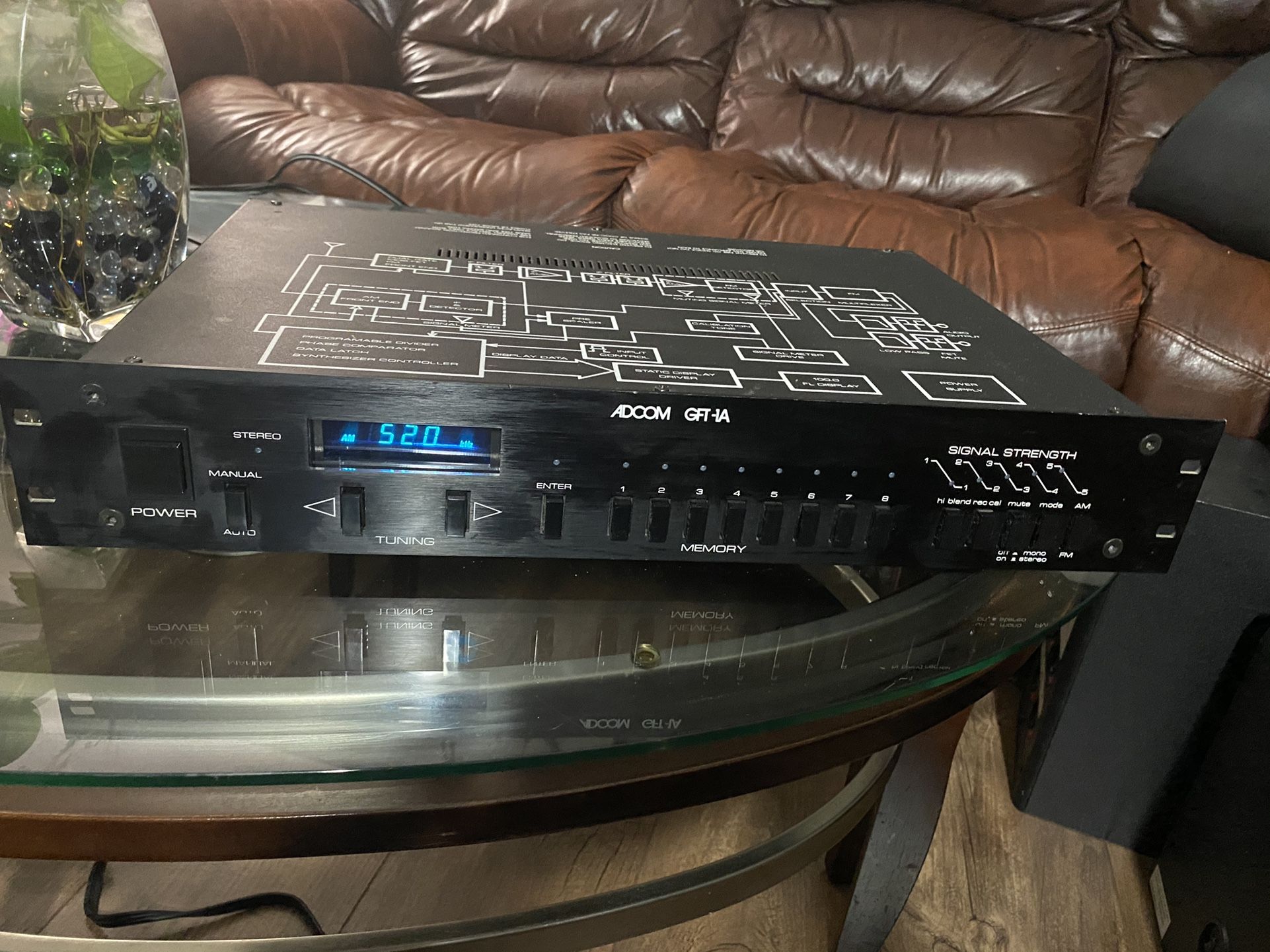 ADCOM GFT-1A AM / FM Stereo Tuner Digital Tuning Rack Mount