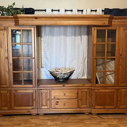 Entertainment Center Solid Wood