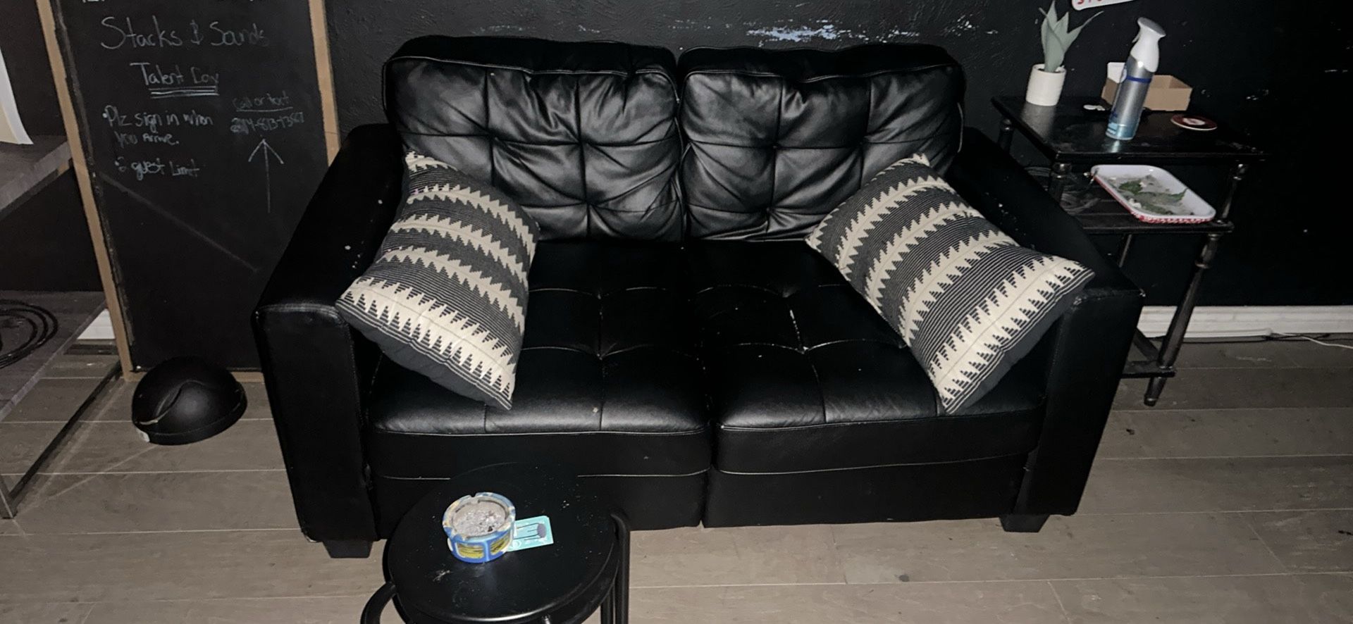 Smaller Black Couch Pick Up Today 