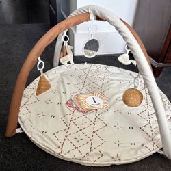 Little Dove Tummy Time Activity Mat with 6 Detachable Toys and 12 Milestone Cards