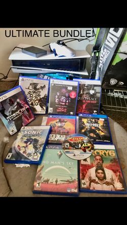 PS5 ULTIMATE BUNDLE! 10/10 Cond. Adult owned. First $750 OBO