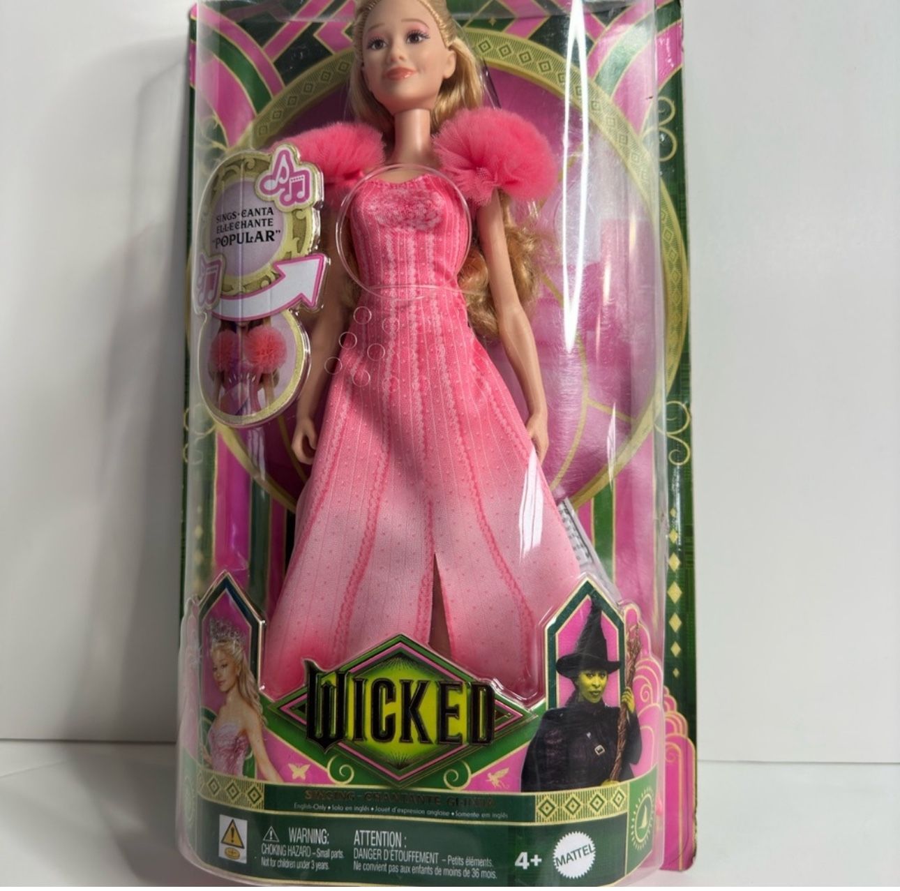 New MATTEL Wicked Movie Singing Glinda RARE Doll! Recall URL Error Misprint