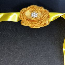 Yellow Flower Maternity Sash
