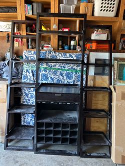 Wine rack shelf just needs to be wiped down