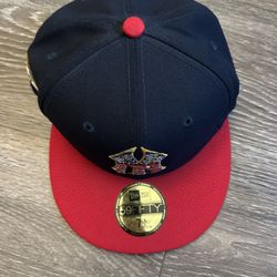 New Era 59FIFTY New York Yankees Cap Navy Red American League Patch Size 7 1/8