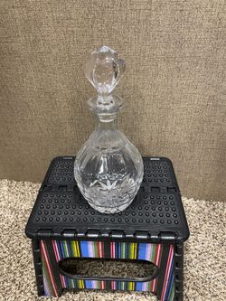 Gorham crystal floral decanter