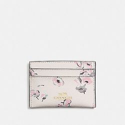 💐💐NWT COACH Flat card case in Wildflowers print💐💐