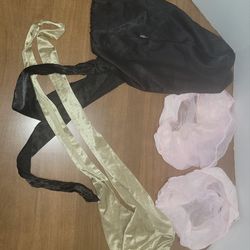 4 vintage hair caps roller bonnets