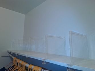 Clear Acrylic Closet Shelf Dividers (Set of 6) – Organizer for Wood Shelves