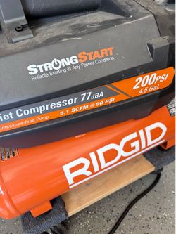 RIDGID 4.5 Gal. Portable Electric Quiet Air Compressor
