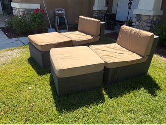 Two lounge chairs for outside
