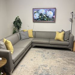 Room & Board grey  Sterling Sectional Sofa