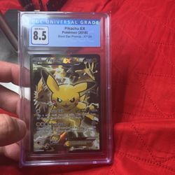 Pokémon CGC Pikachu EX 8.5