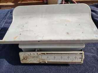 Vintage 1940s Health-O-Meter Stork Scale Baby Nursery Scale