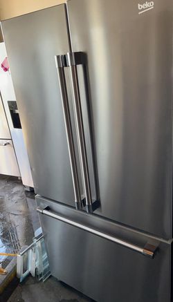 Beko 3 Door Stainless Steel Fridge
