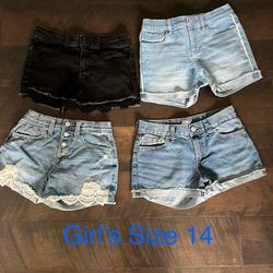 Girl’s Jean Shorts (Size 14)
