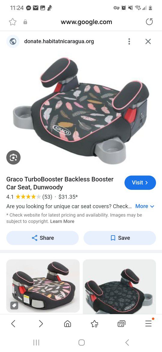 Boys/Girls Graco Turbo Booster Car Seat