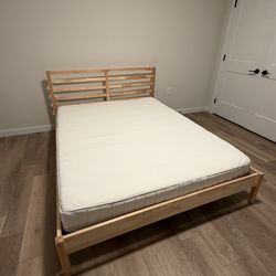 2 Queen Bed Frames + 1 Mattress (IKEA)
