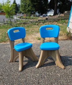Two LIKE NEW Step 2 Toddler Chairs.