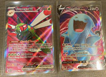 Pokemon TCG 2-Card Lot Yanmega ex 206/182 Wobbuffet V 191/202