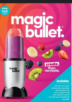 magic bullet.