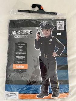 Police Officer Toddler Halloween Costume