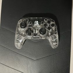 Nintendo Switch Pro Controller Clear LED Wireless With Paddles