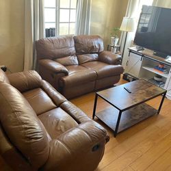 Sofa Couch Leather Recliner Free Delivery 