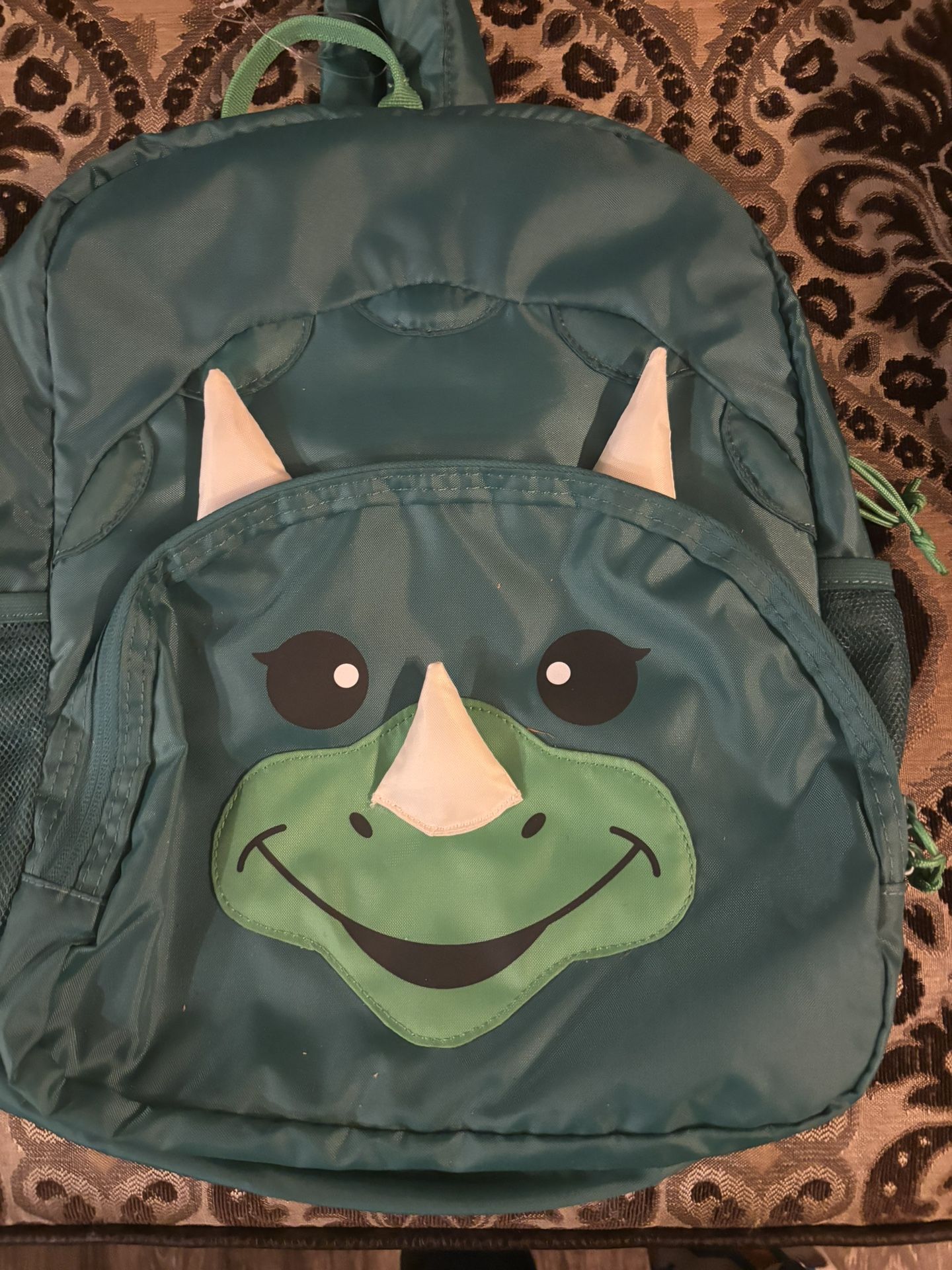 New Green Dino Backpack 