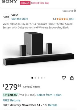 Vizio Sound Bar System