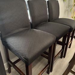 Gray Bar Stools (3) 