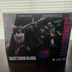 Transformers Pulse Exclusive Shattered Glass Rodimus Sideswipe & Whisper 