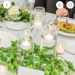 3 Tier Pillar Candle Holder Set  Wedding Centerpieces